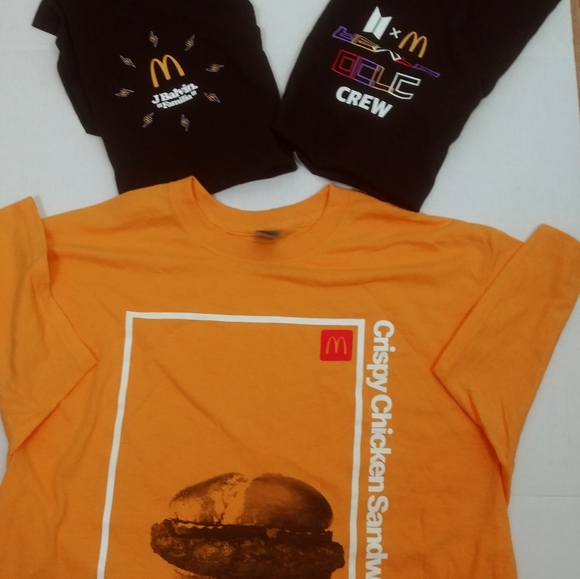McDonald's Tops - McDonald's Bundle Of  3 T-shirt Orange and Black Short Sleeve Tees Size L